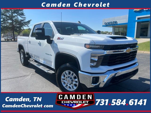 Summit White 2024 Chevrolet Silverado 2500HD LT Crew Cab 4WD Pickup Truck Four-Wheel Drive Automatic