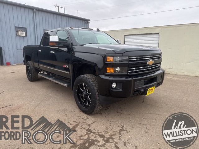Black 2016 Chevrolet Silverado 2500HD LTZ Crew Cab 4WD Pickup Truck Four-Wheel Drive 6-Speed Automatic Overdrive