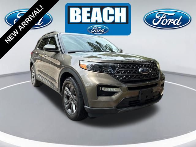 Stone Gray Metallic 2021 Ford Explorer SUV / Crossover All-Wheel Drive Automatic