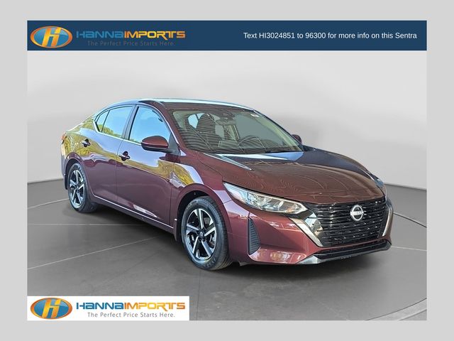 Rosewood Metallic 2024 Nissan Sentra Sedan Front-Wheel Drive Continuously Variable Transmission