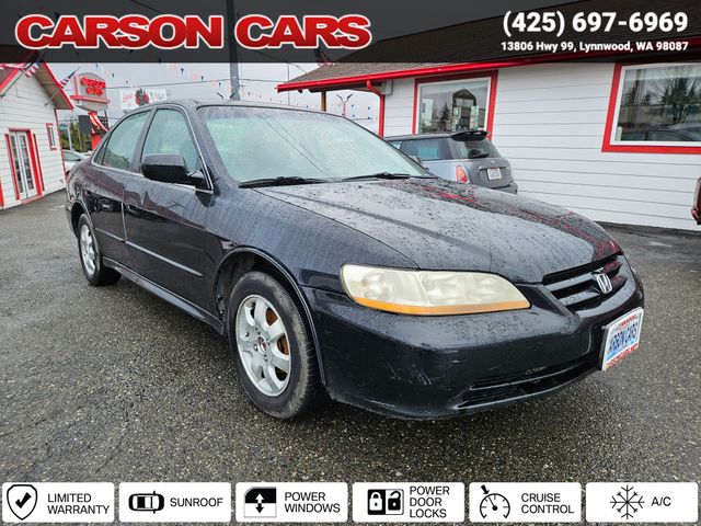 2001 Black Honda Accord for Sale In Lynnwood WA - Everett WA - Seattle WA at Carson Cars Stock 36269 VIN 1HGCG668X1A101326