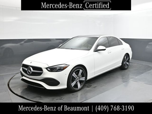 Polar White 2025 Mercedes-Benz C-Class Sedan Rear-Wheel Drive 9-Speed Automatic