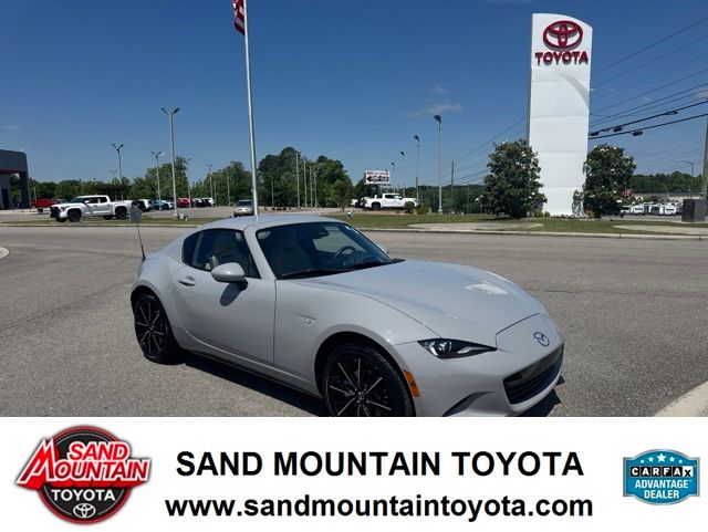 Gray 2024 Mazda MX-5 Miata RF Grand Touring RWD Convertible Rear-Wheel Drive 6-Speed Automatic