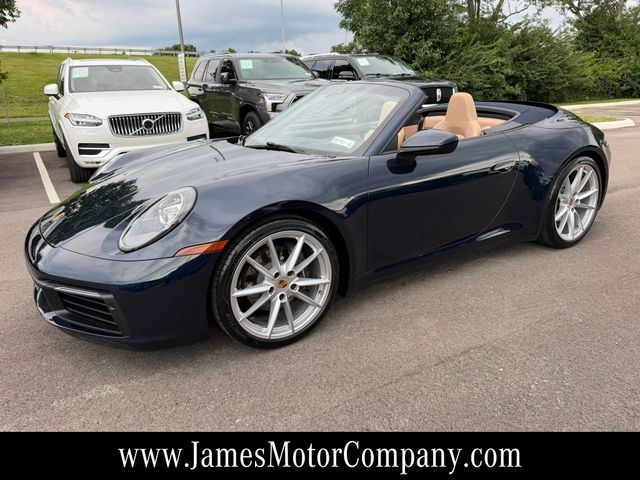 Night Blue Metallic 2021 Porsche 911 Convertible Rear-Wheel Drive 8-Speed Automatic