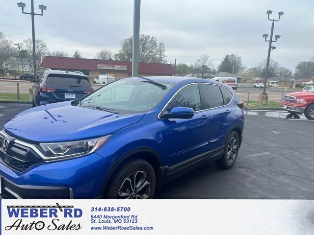 Aegean Blue Metallic 2021 Honda CR-V EX AWD SUV / Crossover All-Wheel Drive Continuously Variable Transmission
