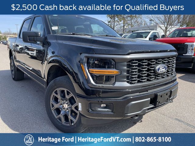 Agate Black Metallic 2026 Ford F-150 STX 4dr SuperCrew 4WD Pickup Truck Four-Wheel Drive Automatic