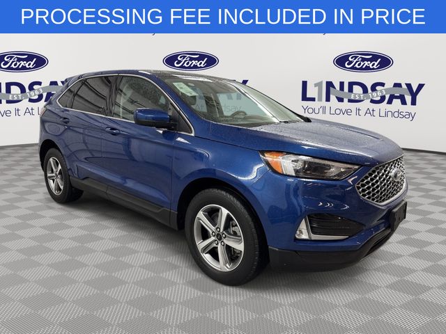 Blue Metallic 2024 Ford Edge SEL AWD SUV / Crossover All-Wheel Drive 8-Speed Automatic