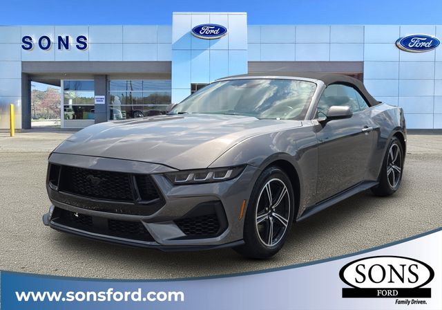 Gray 2024 Ford Mustang Convertible Rear-Wheel Drive Automatic