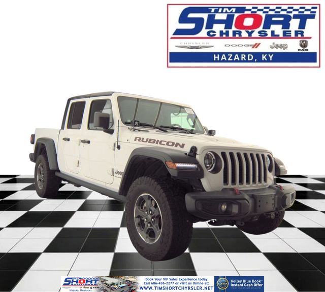 Bright White Clearcoat 2023 Jeep Gladiator Rubicon Crew Cab 4WD Pickup Truck Four-Wheel Drive 8-Speed Automatic