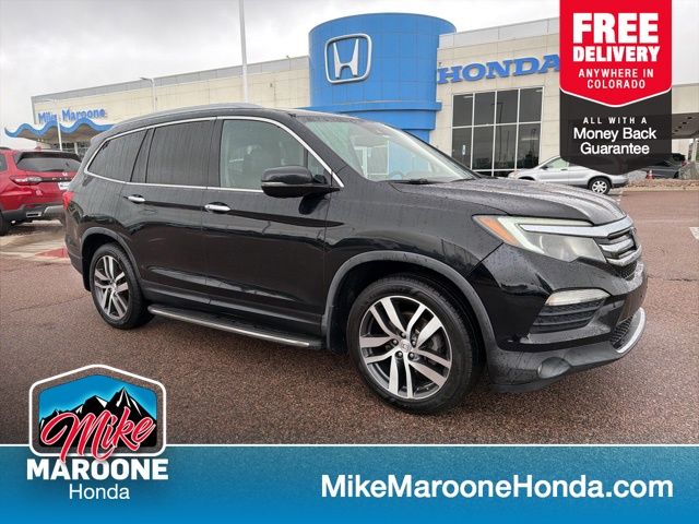 Gray (Modern Steel Metallic) 2016 Honda Pilot Elite AWD SUV / Crossover All-Wheel Drive 9-Speed Automatic