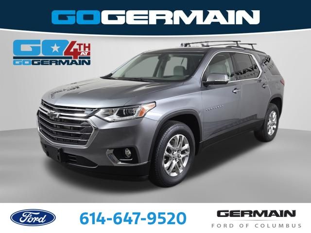 Gray (Satin Steel Metallic) 2021 Chevrolet Traverse SUV / Crossover Four-Wheel Drive 9-Speed Automatic