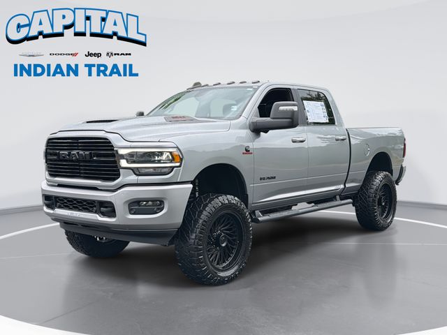 Billet Silver Metallic Clearcoat 2024 RAM 2500 Laramie Crew Cab 4WD Pickup Truck Four-Wheel Drive 6-Speed Automatic