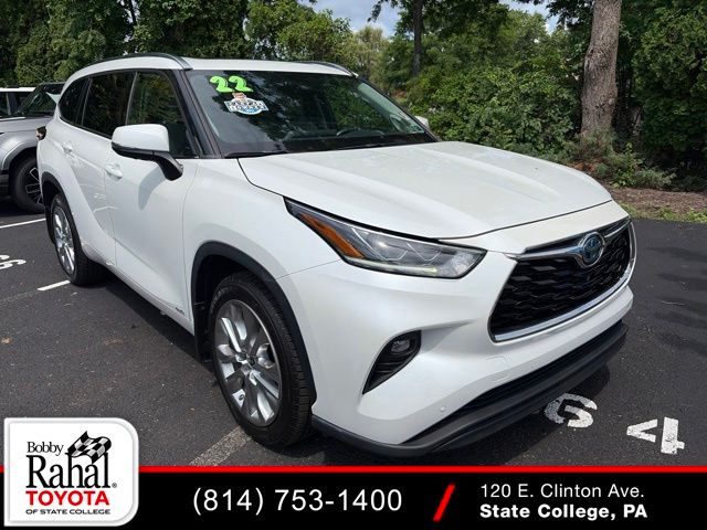 Pearl 2022 Toyota Highlander Hybrid SUV / Crossover All-Wheel Drive Continuously Variable Transmission