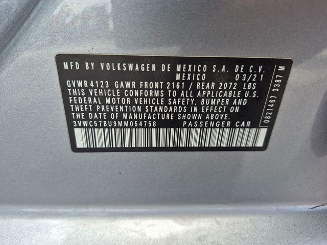 Used 2021 Volkswagen Jetta 1.4T SE 4D Sedan