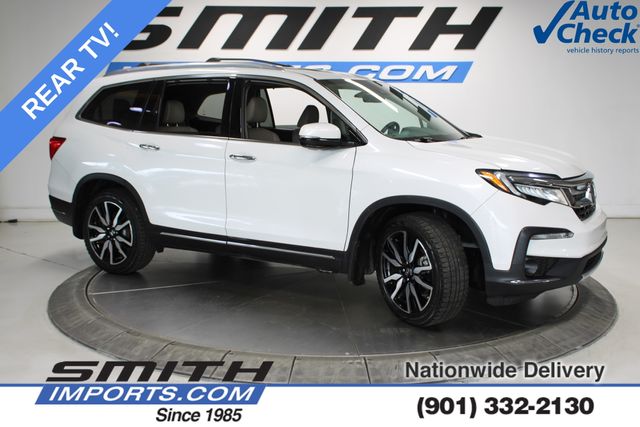 Platinum White Pearl 2020 Honda Pilot Touring FWD with Rear Captain's Chairs SUV / Crossover Front-Wheel Drive 9-Speed Automatic