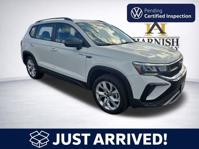 Pure White 2023 Volkswagen Taos S 4Motion SUV / Crossover All-Wheel Drive 7-Speed Dual Clutch