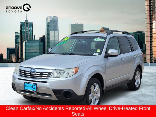 Spark Silver Metallic 2010 Subaru Forester 2.5 X Premium SUV / Crossover All-Wheel Drive 5-Speed Manual