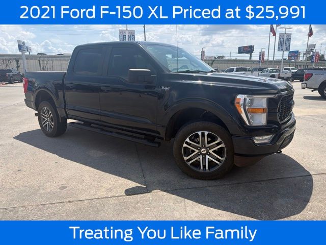 Agate Black Metallic 2021 Ford F-150 Pickup Truck Four-Wheel Drive Automatic