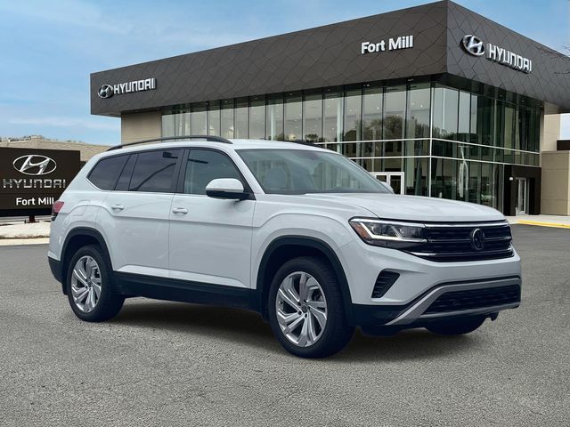 Pure White 2023 Volkswagen Atlas 8-Speed Automatic