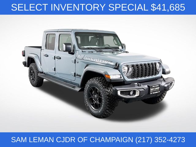 Anvil Clearcoat 2025 Jeep Gladiator High Tide Crew Cab 4WD Pickup Truck Four-Wheel Drive 8-Speed Automatic