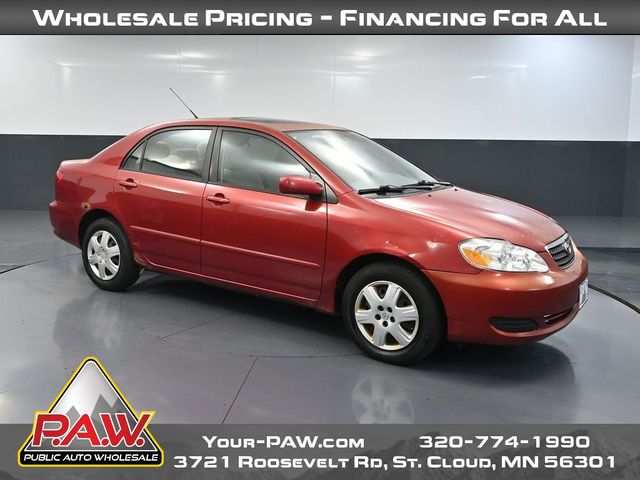 Red (Maroon) 2005 Toyota Corolla Sedan Front-Wheel Drive 4-Speed Automatic Overdrive