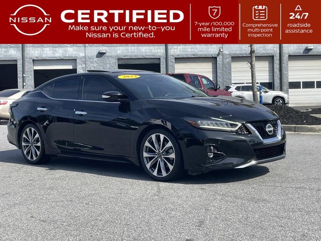 Super Black 2023 Nissan Maxima Sedan Front-Wheel Drive Continuously Variable Transmission
