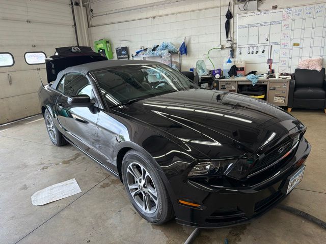 Black 2014 Ford Mustang Convertible Rear-Wheel Drive 6-Speed Automatic