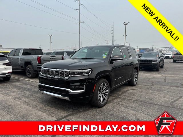 Diamond Black Crystal Pearlcoat 2025 Jeep Grand Wagoneer SUV / Crossover Four-Wheel Drive 8-Speed Automatic