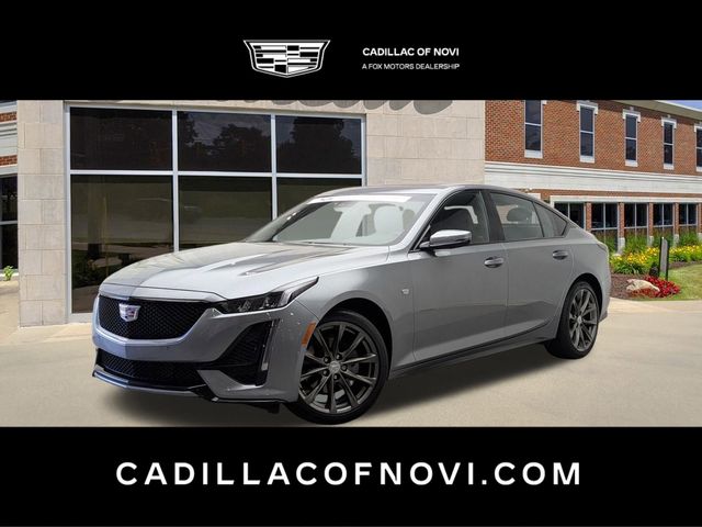 Argent Silver Metallic 2023 Cadillac CT5 Sport AWD Sedan All-Wheel Drive Automatic