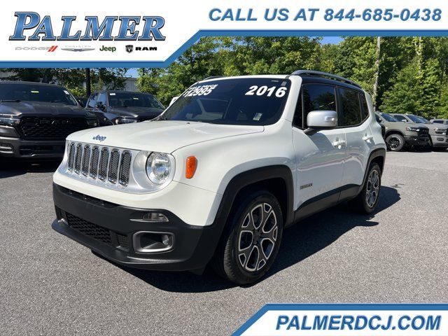 Alpine White 2016 Jeep Renegade Limited SUV / Crossover Front-Wheel Drive 9-Speed Automatic