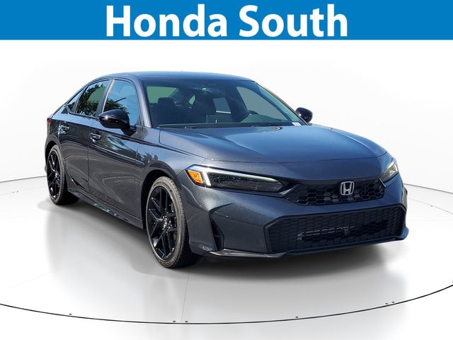 Gray 2026 Honda Civic Sedan Front-Wheel Drive Continuously Variable Transmission