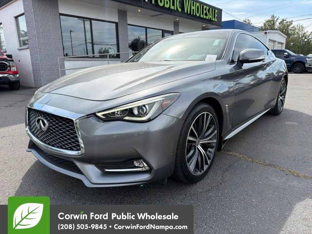 Gray (Graphite Shadow) 2017 INFINITI Q60 Coupe All-Wheel Drive 7-Speed Automatic
