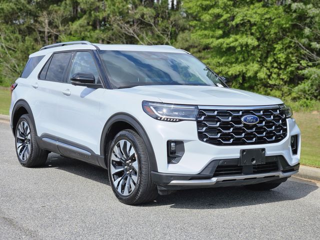 White Metallic 2025 Ford Explorer Platinum AWD SUV / Crossover All-Wheel Drive Automatic