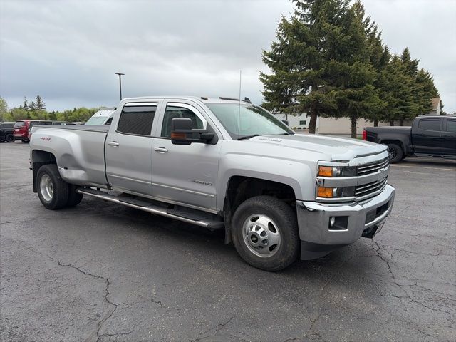 Silver Ice Metallic 2016 Chevrolet Silverado 3500HD LT Crew Cab 4WD Pickup Truck Four-Wheel Drive 6-Speed Automatic