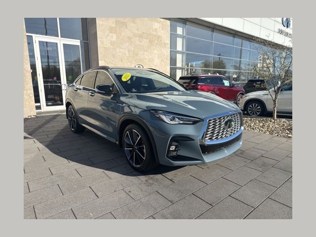 Slate Gray 2023 INFINITI QX55 Luxe AWD SUV / Crossover All-Wheel Drive Continuously Variable Transmission