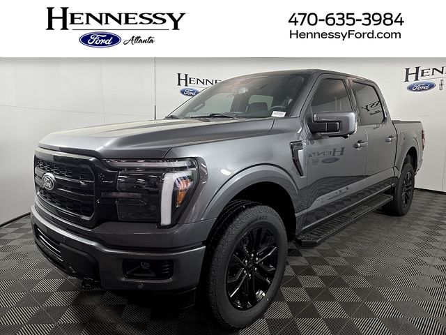 Gray 2026 Ford F-150 Lariat SuperCrew 4WD Pickup Truck Four-Wheel Drive Automatic