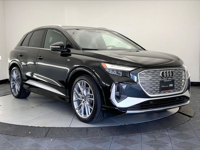 Black Metallic 2025 Audi Q4 e-tron quattro Premium Plus 55 SUV / Crossover All-Wheel Drive Automatic