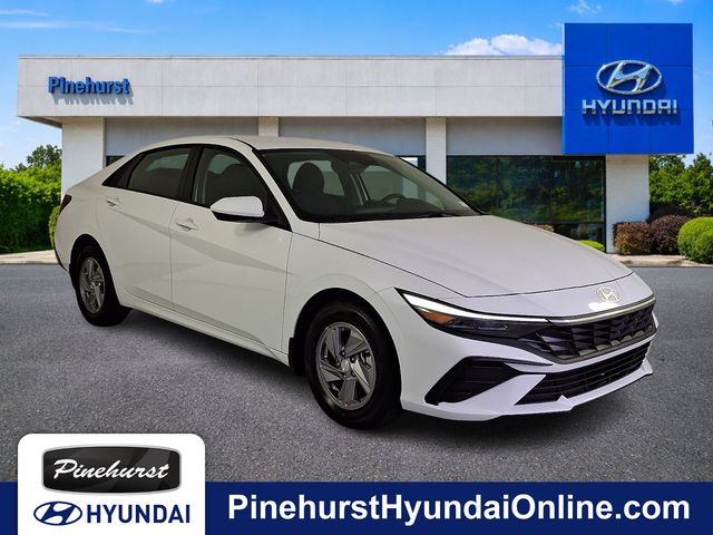 White 2026 Hyundai Elantra Sedan Front-Wheel Drive Continuously Variable Transmission