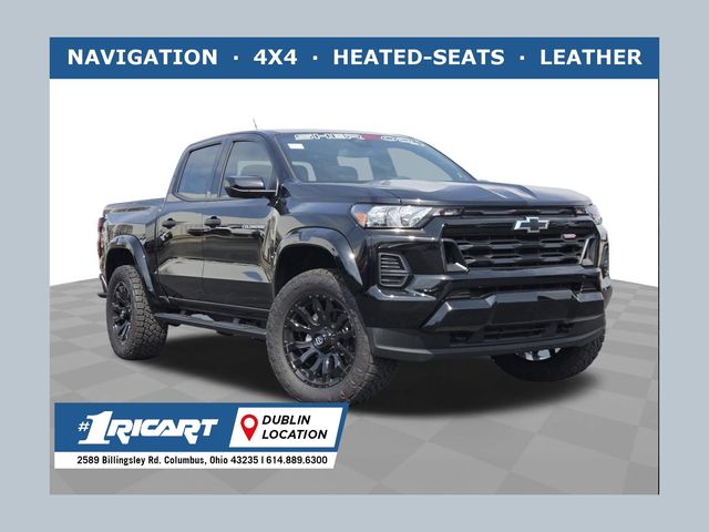 Black 2025 Chevrolet Colorado Trail Boss Crew Cab 4WD Pickup Truck Four-Wheel Drive 8-Speed Automatic