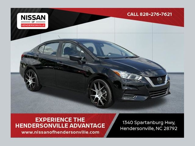 Super Black 2021 Nissan Versa Sedan Front-Wheel Drive 5-Speed Manual
