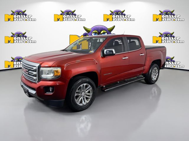 Red 2016 GMC Canyon SLT Crew Cab 4WD Pickup Truck Four-Wheel Drive 6-Speed Automatic