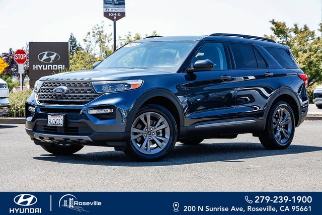 Blue Metallic 2023 Ford Explorer SUV / Crossover All-Wheel Drive Automatic