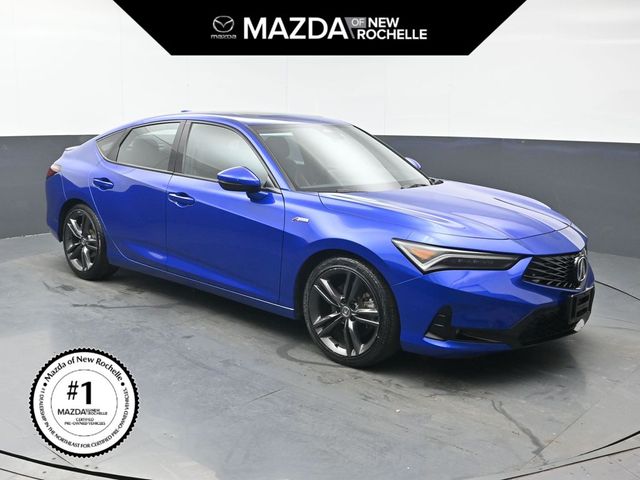 Apex Blue Pearl 2023 Acura Integra FWD with Technology and A-SPEC Package Sedan Front-Wheel Drive Continuously Variable Transmission