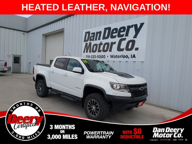 Summit White 2018 Chevrolet Colorado Pickup Truck Four-Wheel Drive 6-Speed Automatic