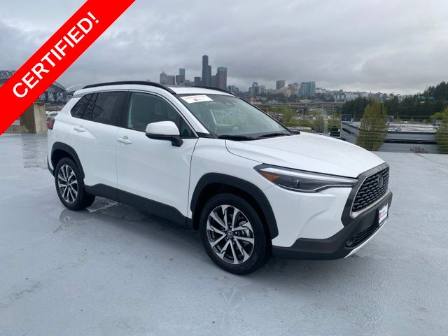 White (Wind Chill Pearl) 2023 Toyota Corolla Cross XLE AWD SUV / Crossover All-Wheel Drive Continuously Variable Transmission