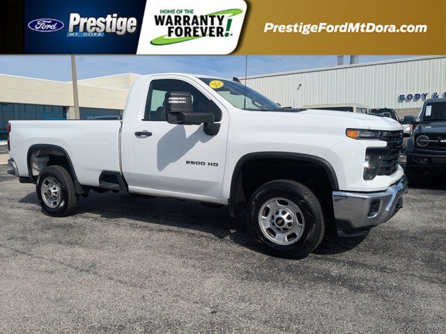 Summit White 2024 Chevrolet Silverado 2500HD Work Truck Regular Cab LB RWD Pickup Truck 4X2 Automatic