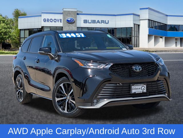 Midnight Black Metallic 2021 Toyota Highlander SUV / Crossover All-Wheel Drive 8-Speed Automatic