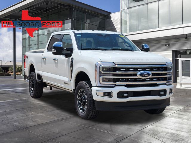 2024 Star White Metallic Tri-Coat Ford Super Duty F-350 SRW Platinum 4X4 Truck