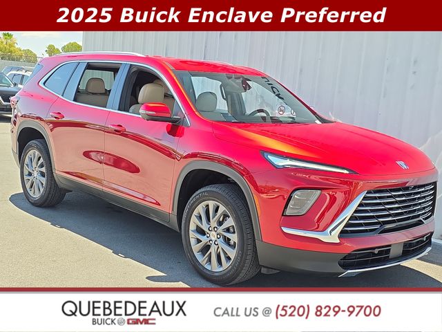 Cherry Red 2025 Buick Enclave Preferred FWD SUV / Crossover Front-Wheel Drive 8-Speed Automatic
