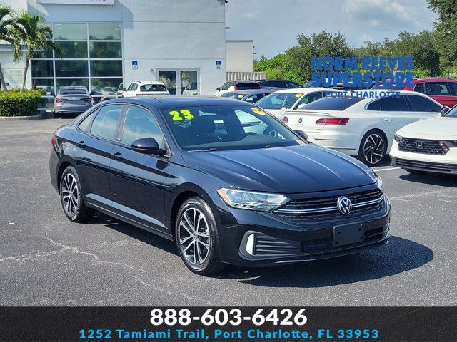 Black 2023 Volkswagen Jetta Sedan Front-Wheel Drive 6-Speed Manual